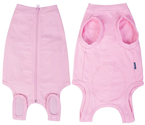 Dog Surgery Recovery Suit (XL(Back18- 20" Chest 23- 25" Weight 37- 57 lb) / Pink Suit)