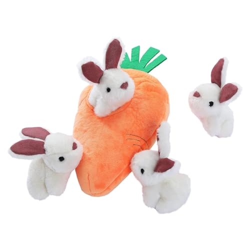 Interactive Hide and Seek Squeaky Dog Plush Toy with Squeaker for Small Dogs