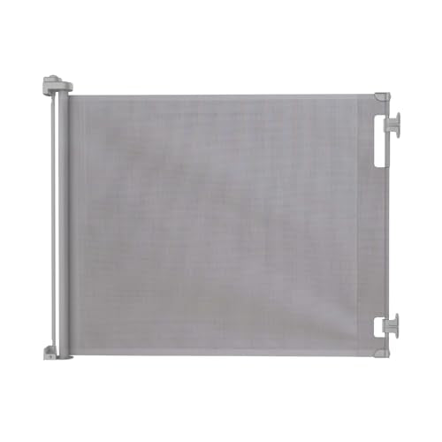 Retractable Baby Gate (Gray / 33" Tall x 71" Wide)