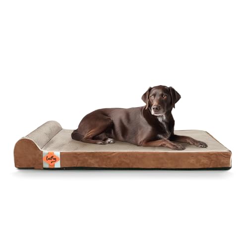Orthopedic Dog Beds for Large Dogs (40.0"L x 25.0"W x 5.5"Th / Brown)