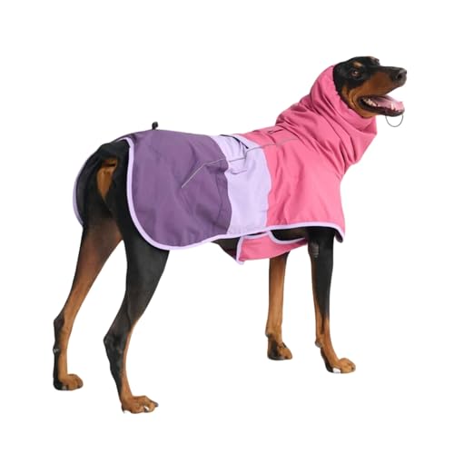Dog Raincoat Waterproof Rain Jacket w (Pink Lilac Purple / 4XL)
