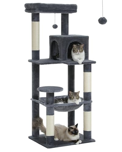 Cat Tree 56.3" Multi (Dark Grey / 56.3in)
