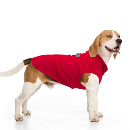 Dog Fleece Vest Sweater Winter Jacket for Small and Medium Large Dogs with D (X-Large / RED)