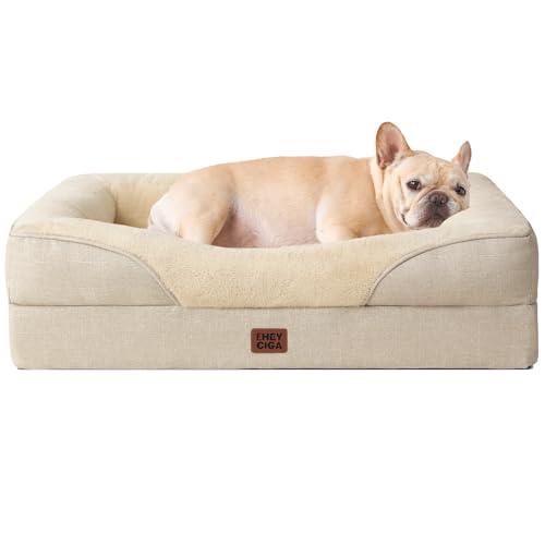 Orthopedic Dog Bed for Medium Dog (Beige / 30x20x6.5)