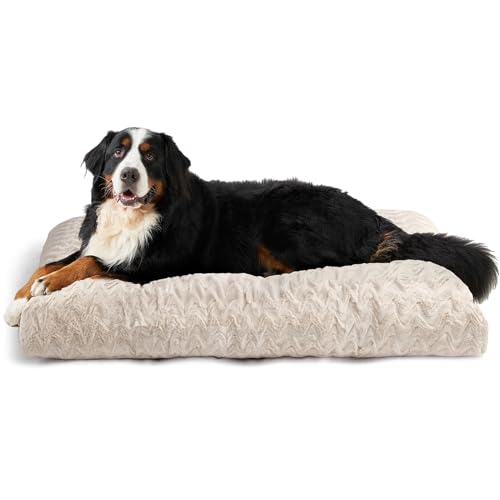 XXL Dog Bed 47x29 Inch (Beige / 47" x 29"x 4")