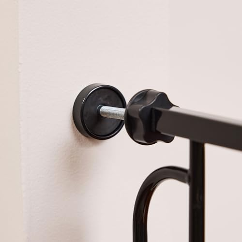 Safety 29" 49" Extra Wide Baby Gate (Black / 29-49"W x 30"H)