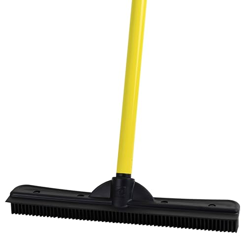 Pet Hair Removal Rubber Broom (58" Telescopic Handle)