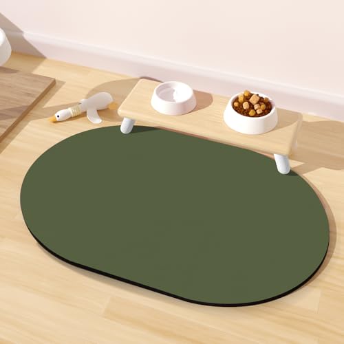 Cat Food Mat 24''x16'' (24''x16'' / Dark Green)