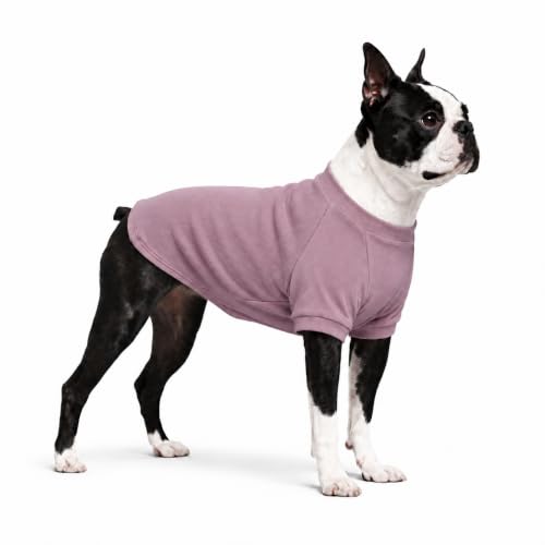 Ribbed Dog T Shirt Cotton Knitted Dog Sweaters for All Season Pet T (XL (for Medium Dog) / Light pink)