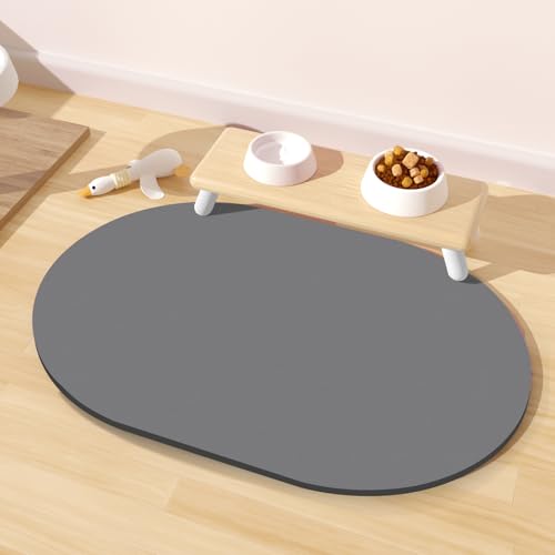 Pet Feeding Mat (20''x12'' / Dark Gray)