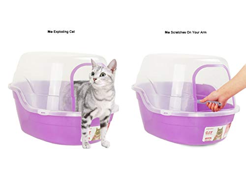 Covered Litter Box (Purple)