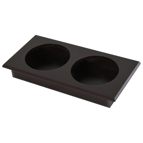 Raised Pet Feeding Storage Station for Large Dogs (Coffee)