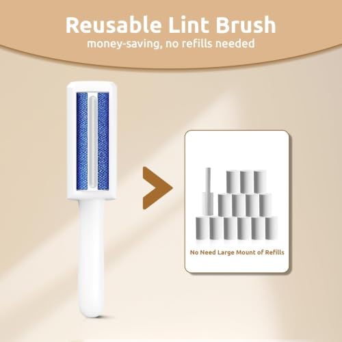 Mini Pet Hair Remover for Clothes (White-mini)