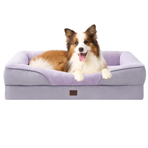 Orthopedic Dog Bed for Large Dog (Purple / 41x27x7.5)