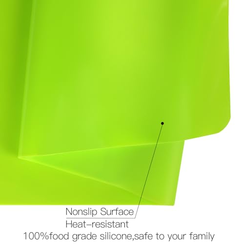 Extra Large Silicone Table Mat (02-green / 23.6"L x 15.7"W)