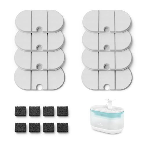 8 Packs Replacement Filters for Capsule Cat Water Fountain PLWF002