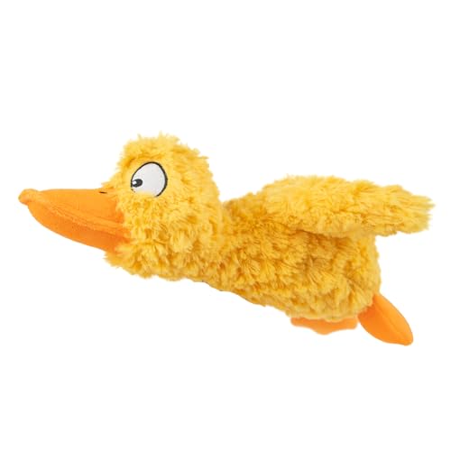 Squeaky Plush Dog Toy (Ducky Doodle (Yellow) / Small)