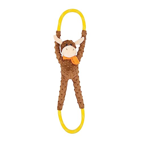 RopeTugz Durable Dog Pull Rope Toy (Moose / 26 x 6 x 3 in)