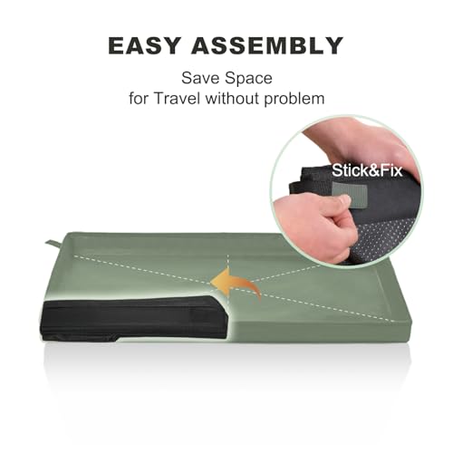 Large Portable Dog Pee Pads Foldable Liner Base 33''x23'' Training Pad Holder with Fixing Clips (L 33'' x 23'' for Dog＜ 28" Length)