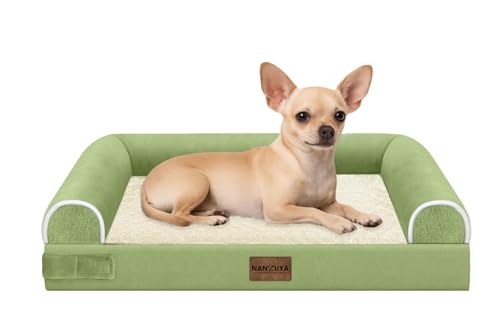 Orthopedic Dog Bed for Small Dogs (Grass Green / 24.0"L x 16.0"W x 5.5"Th)