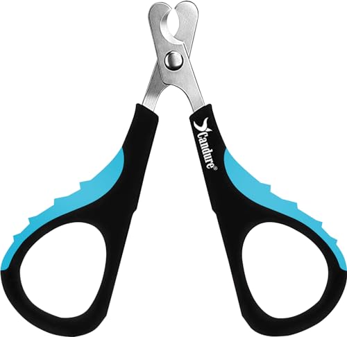 Cat Nail Clipper Stainless Steel Cat Claw Trimmers for Rabbits (Darkblue / Small pets)