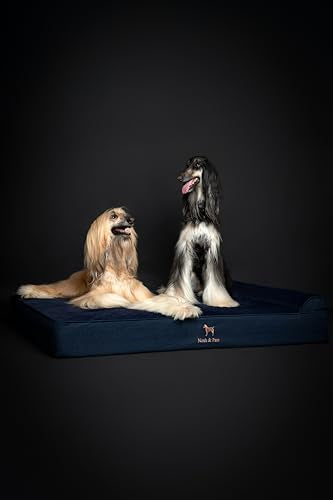 Giant Dog Bed XXL 55x45x9.5 Inch (Denim - Dark Blue / XX-Large)