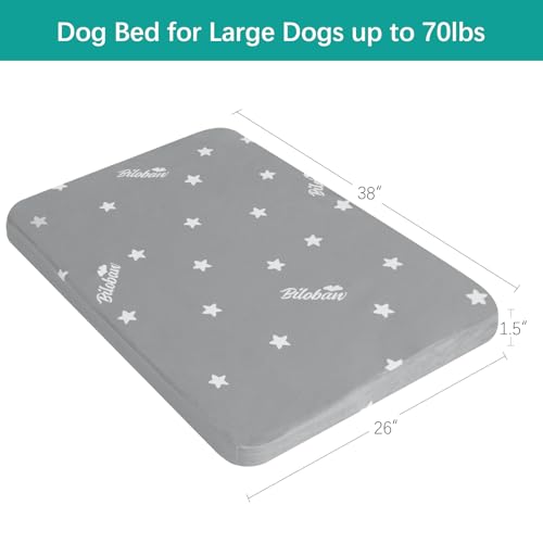 Waterproof Dog Bed for Large (Grey / 38" X 26" X 1.5")