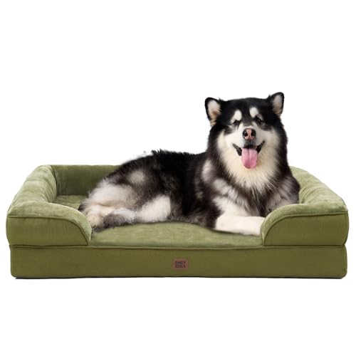 Orthopedic XXL Dog Bed (Olive Green / 52.0"l X 41.0"w X 8.0"th)