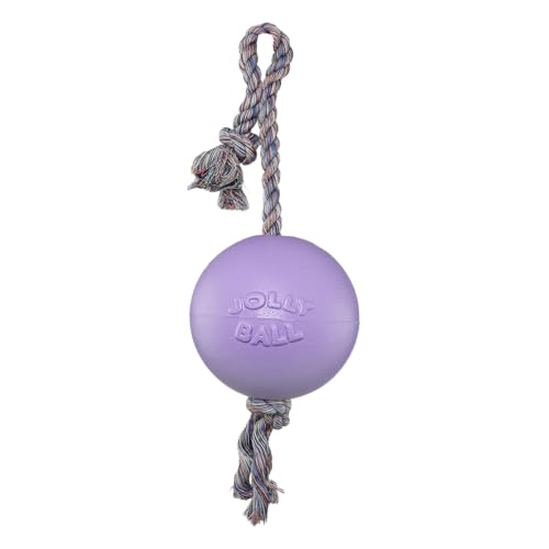Romp-N-Roll Rope & Ball Dog Toy, 8 in Large, Light Purple (Light Purple / Large (8 in))