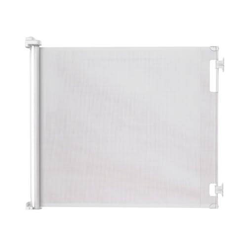 Retractable Baby Gate (White / 41" Tall x 71" Wide)