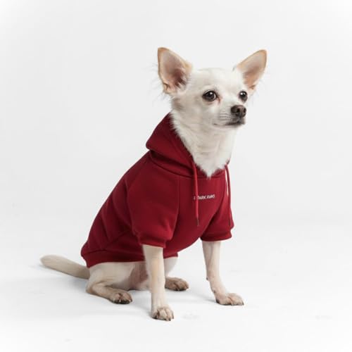 Dog Hoodie Buttery (Burgundy / Small)