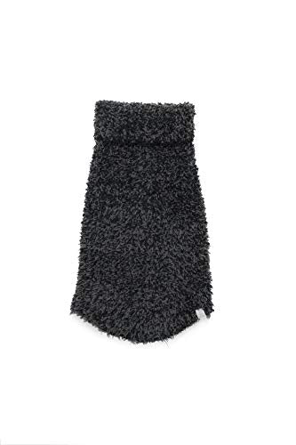 CozyChic Ribbed Pet Sweater (Medium / Carbon-Black)