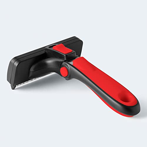 Deshedding Dog Brush for Short (red / Large)