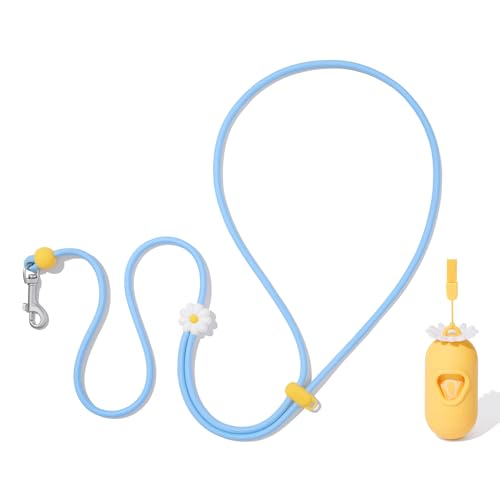 Crossbody Hands Free Dog Leash (Daisy Blue)