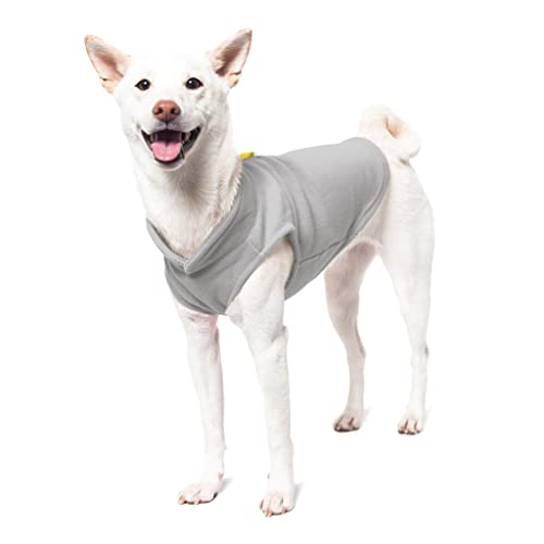 Fleece Vest Dog Sweater (Gray-Yellow / Small (Around 6-lb))