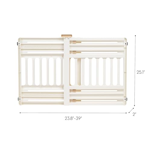 Pet Gate Adjustable Width (White / 1 Pack)