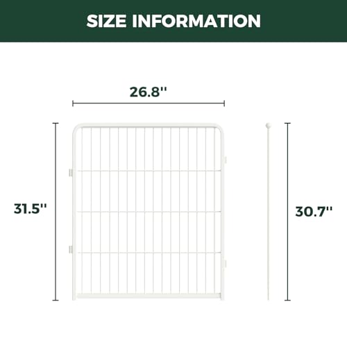 Homeplus Indoor Dog Playpen (White / 32"H)