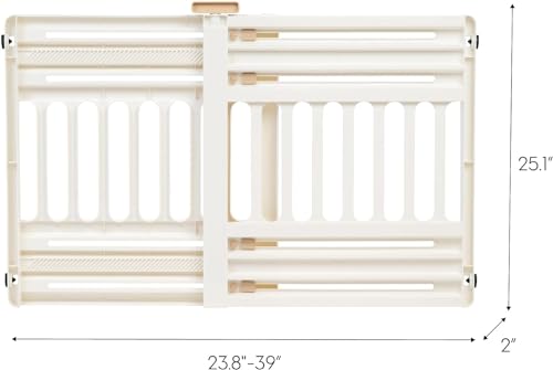 Pet Gate Adjustable Width (White / 2 Pack)