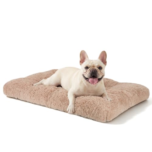 Dog Bed Crate Pad (29.0"L x 21.0"W x 3.0"Th / Beige)