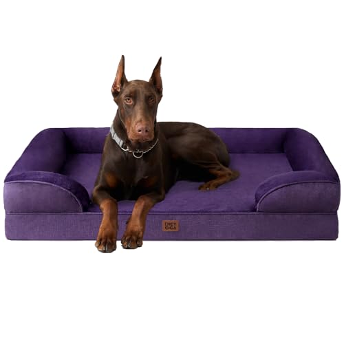 Orthopedic XXL Dog Bed (Purple / 48.0"l X 35.0"w X 8.0"th)