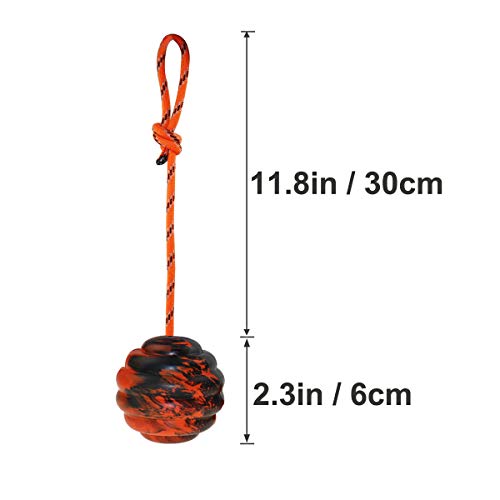 2Pcs Dog Training Ball on Rope (2pcs)