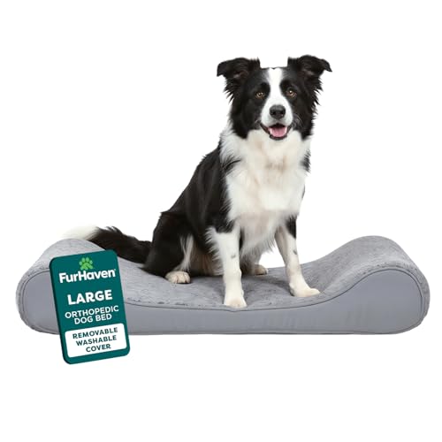 Orthopedic Dog Bed for Large Dogs (Large / Gray)