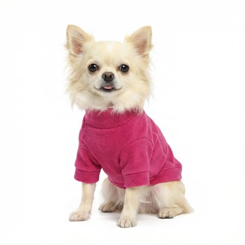 3 Pack Classic Fleece Dog Sweater (Medium / Pink-Rose-Baby Pink)