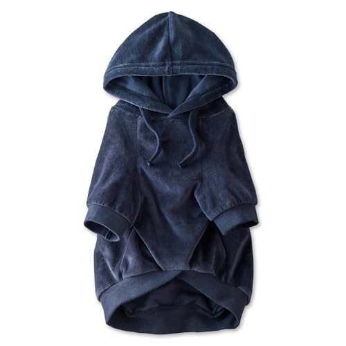 Cooper I Dog Hoodie (Navy / Small (10-25 lbs))