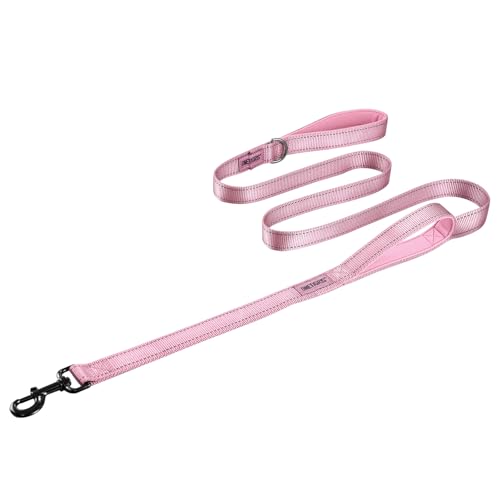 No Pull Dog Leash with Handle for Medium Large Dogs (Pink / 6FT)