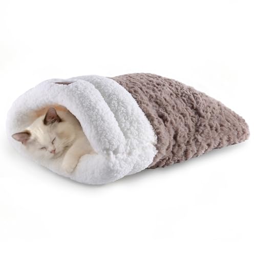 Self Warming Cat Cave Bed Double (coffee)