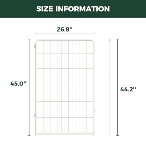 Homeplus Indoor Dog Playpen (White / 45"H)