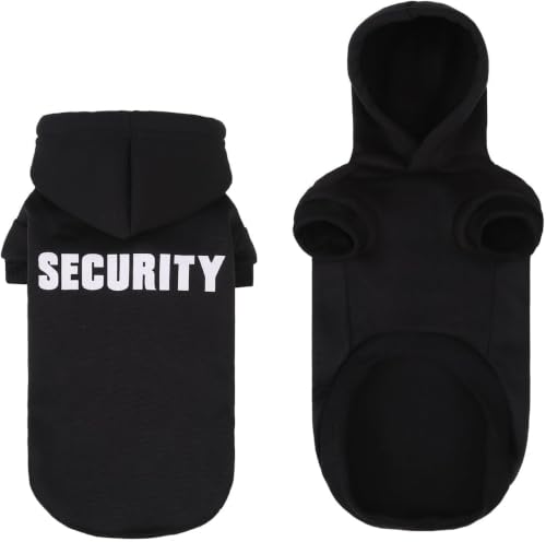 Security Dog Hoodie (#1 Black(Security) / Medium(Dachshund Recommend))