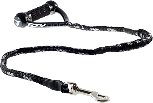 Cujo Short Shock Absorbing Bungee Dog Leash (40 inch (Pack of 1) / Black)