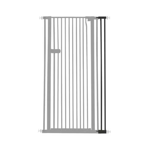 Extra Tall Cat Gate Extension Kit 55.12" High 4.13" Wide Black (55.12" H-black / 4.13" W, Extension)